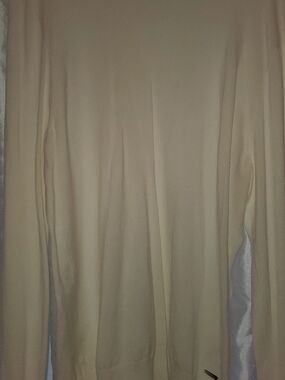 Calvin Klein Cream Long Sleeve Sweater